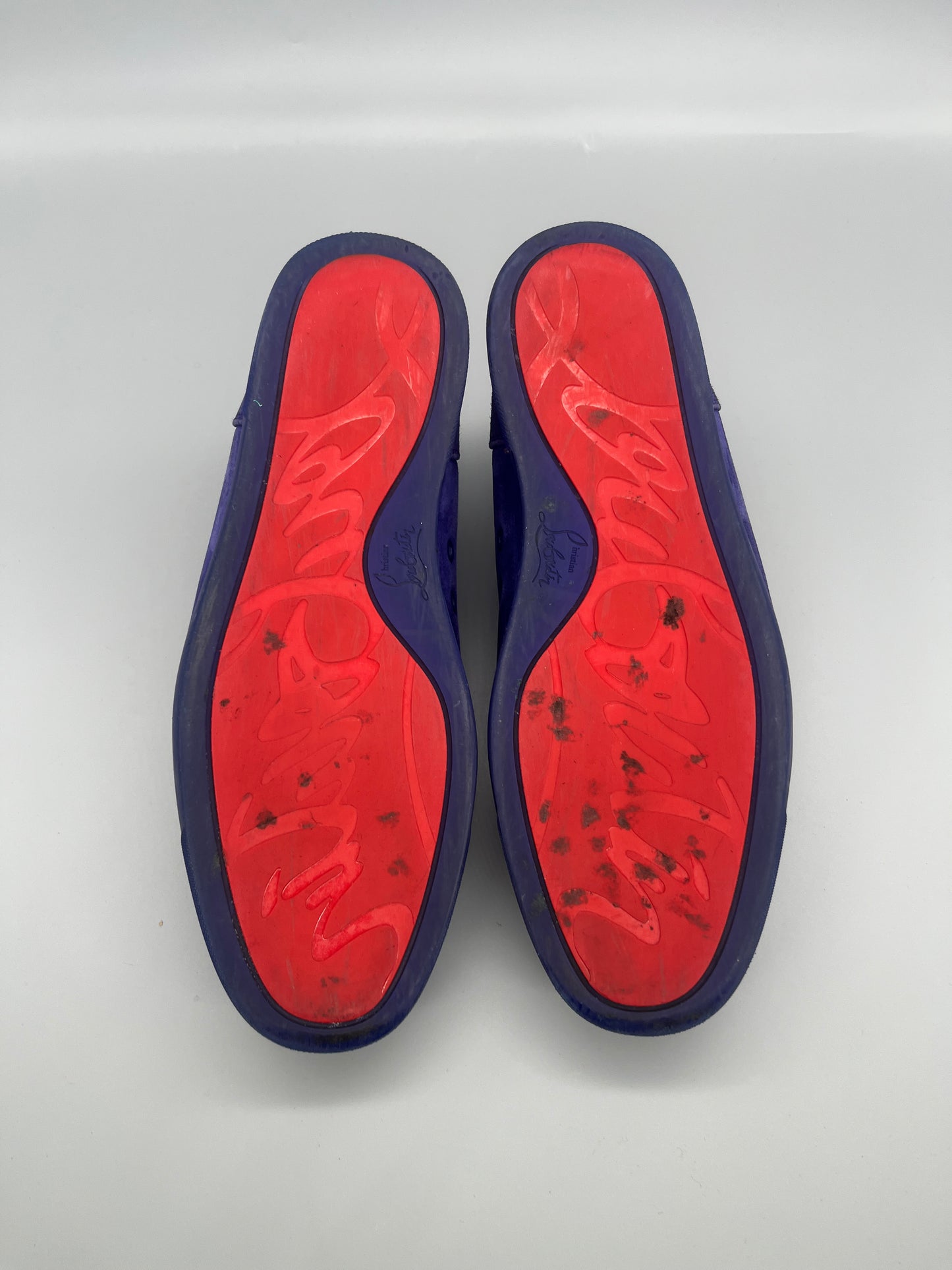 Christian Louboutin Louis Junior Spikes Sneaker Purple | 44.5