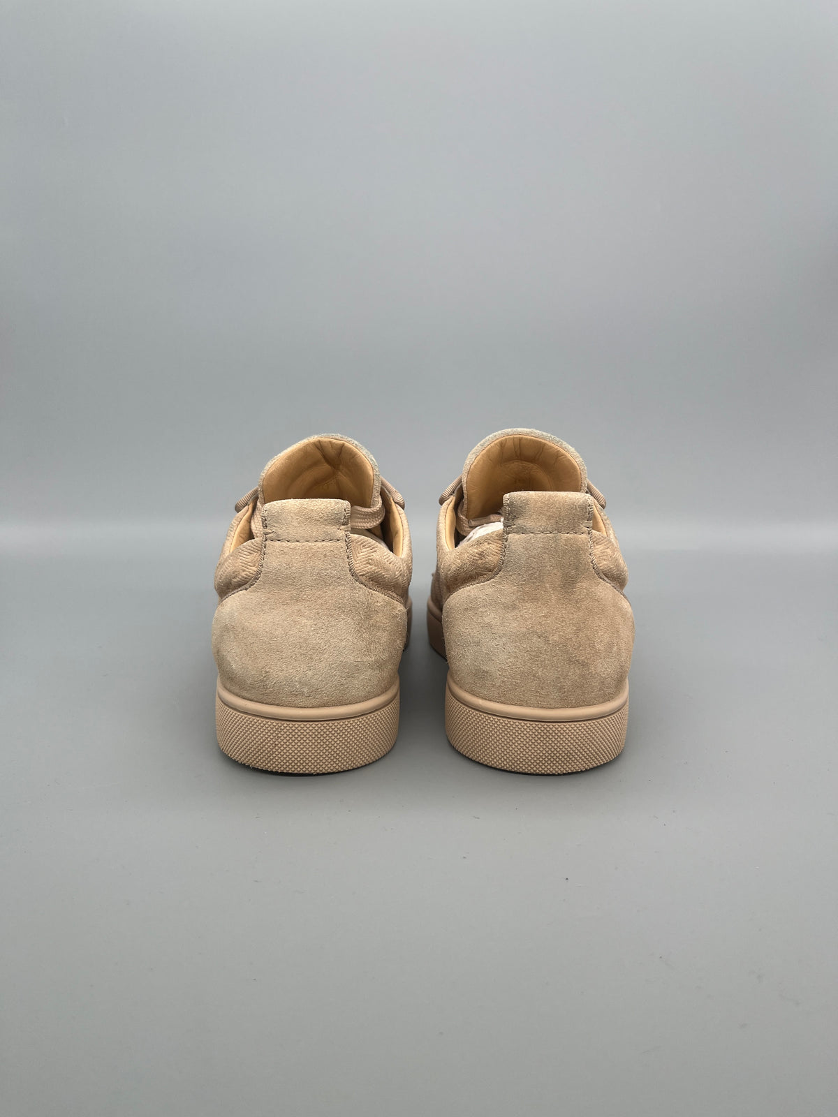 Christian Louboutin Louis Junior Spikes Sneaker Beige | 40
