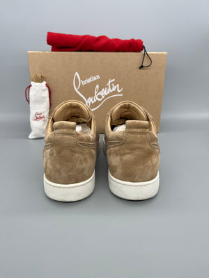 Christian Louboutin Louis Junior Spikes Mesh Sneaker Beige | 42