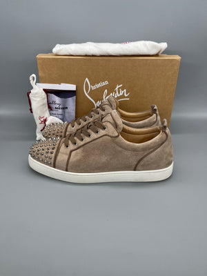 Christian Louboutin Louis Junior Spikes Sneaker Beige | 46