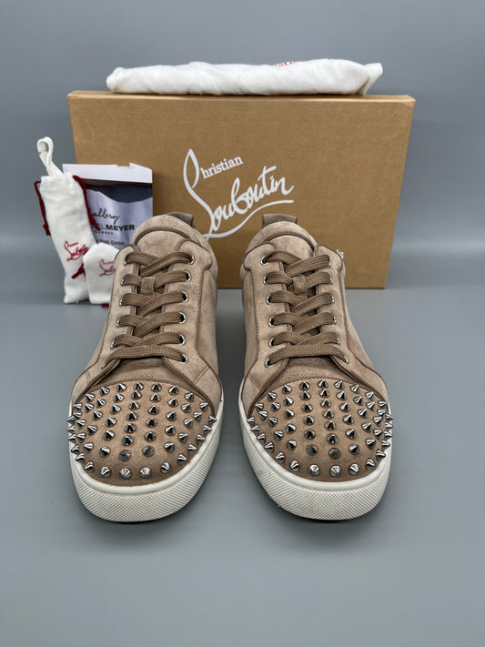 Christian Louboutin Louis Junior Spikes Sneaker Beige | 46