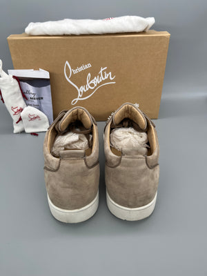 Christian Louboutin Louis Junior Spikes Sneaker Beige | 46