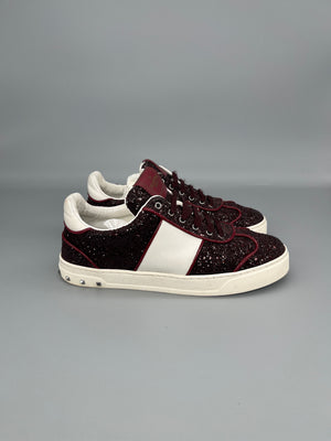 Valentino Flycrew Sneaker Red Glitter | 38