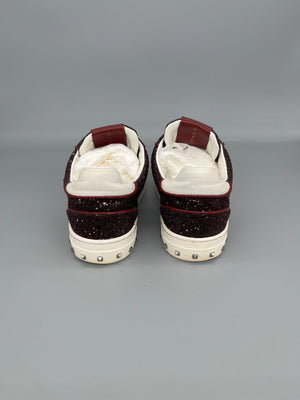 Valentino Flycrew Sneaker Red Glitter | 38