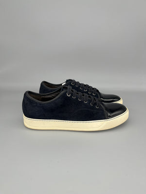 Lanvin Dbb1 Patent Cap Toe Sneaker Navy | 41