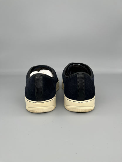 Lanvin Dbb1 Patent Cap Toe Sneaker Navy | 41