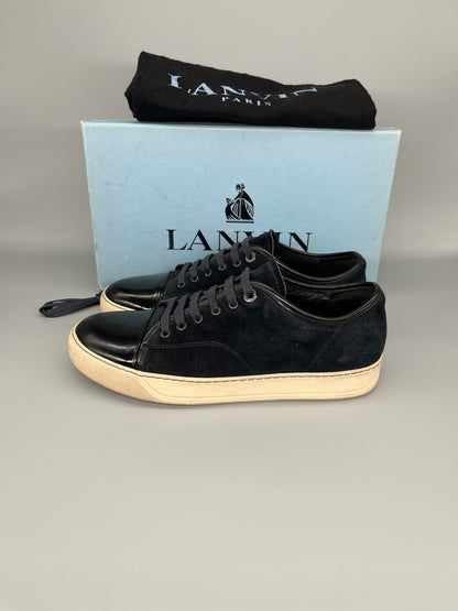 Lanvin Dbb1 Patent Cap Toe Sneaker Navy | 43
