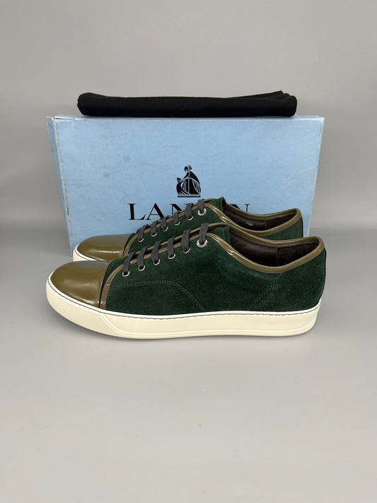 Lanvin Dbb1 Patent Cap Toe Sneaker Green | 45