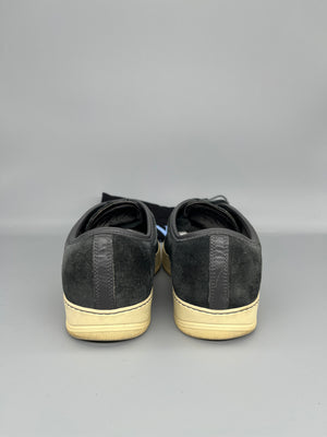 Lanvin Dbb1 Patent Cap Toe Sneaker Elephant Grey | 44