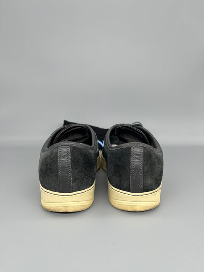 Lanvin Dbb1 Patent Cap Toe Sneaker Elephant Grey | 44