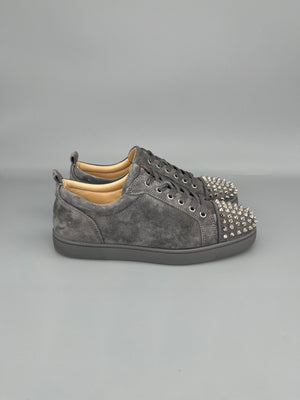 Christian Louboutin Louis Junior Spikes Sneaker Grey | 40.5