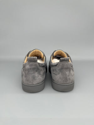 Christian Louboutin Louis Junior Spikes Sneaker Grey | 40.5
