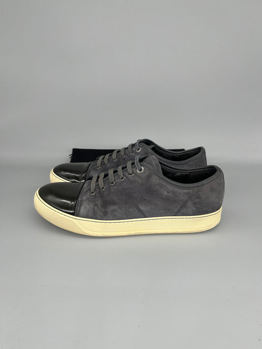 Lanvin Dbb1 Patent Cap Toe Sneaker Grey | 45