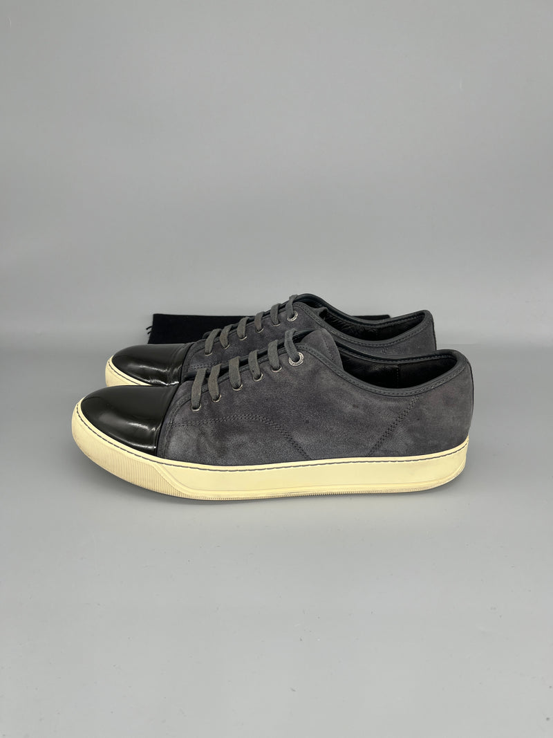 Lanvin Dbb1 Patent Cap Toe Sneaker Grey | 45