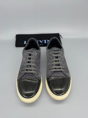 Lanvin Dbb1 Patent Cap Toe Sneaker Grey | 45