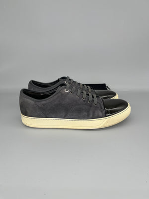 Lanvin Dbb1 Patent Cap Toe Sneaker Grey | 45