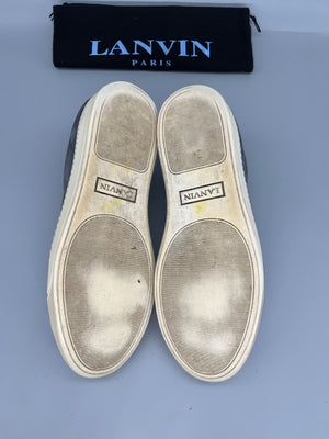 Lanvin Dbb1 Patent Cap Toe Sneaker Grey | 45