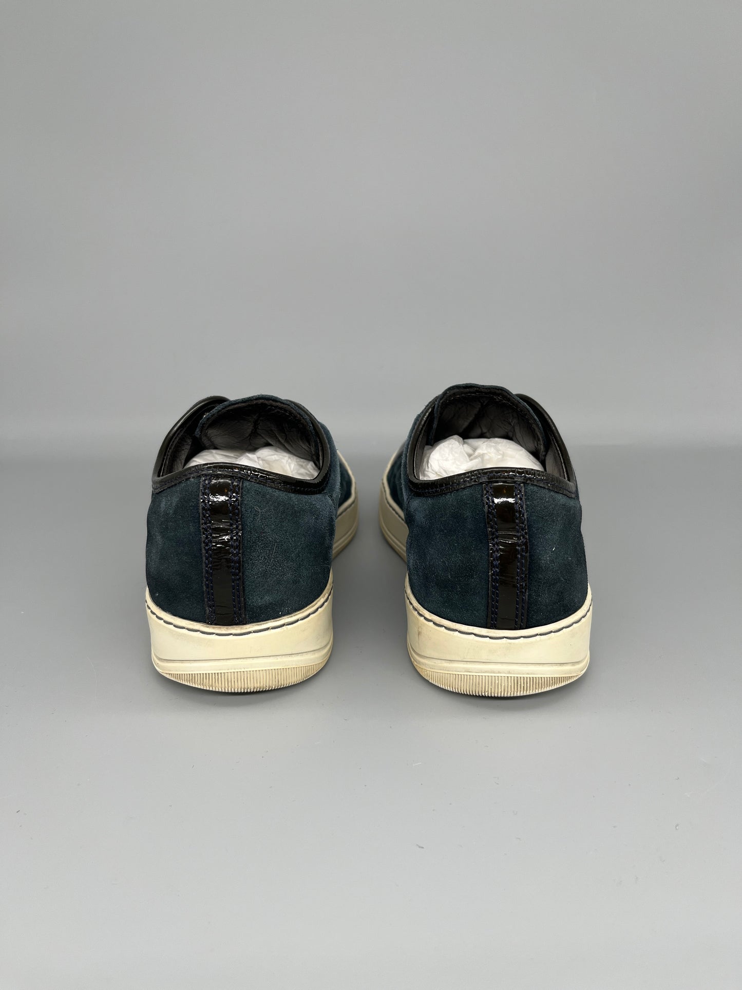 Lanvin Dbb1 Patent Cap Toe Sneaker Navy | 42