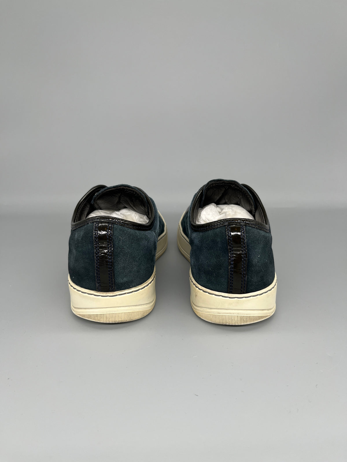 Lanvin Dbb1 Patent Cap Toe Sneaker Navy | 42