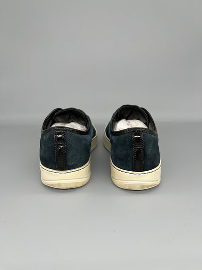 Lanvin Dbb1 Patent Cap Toe Sneaker Navy | 42