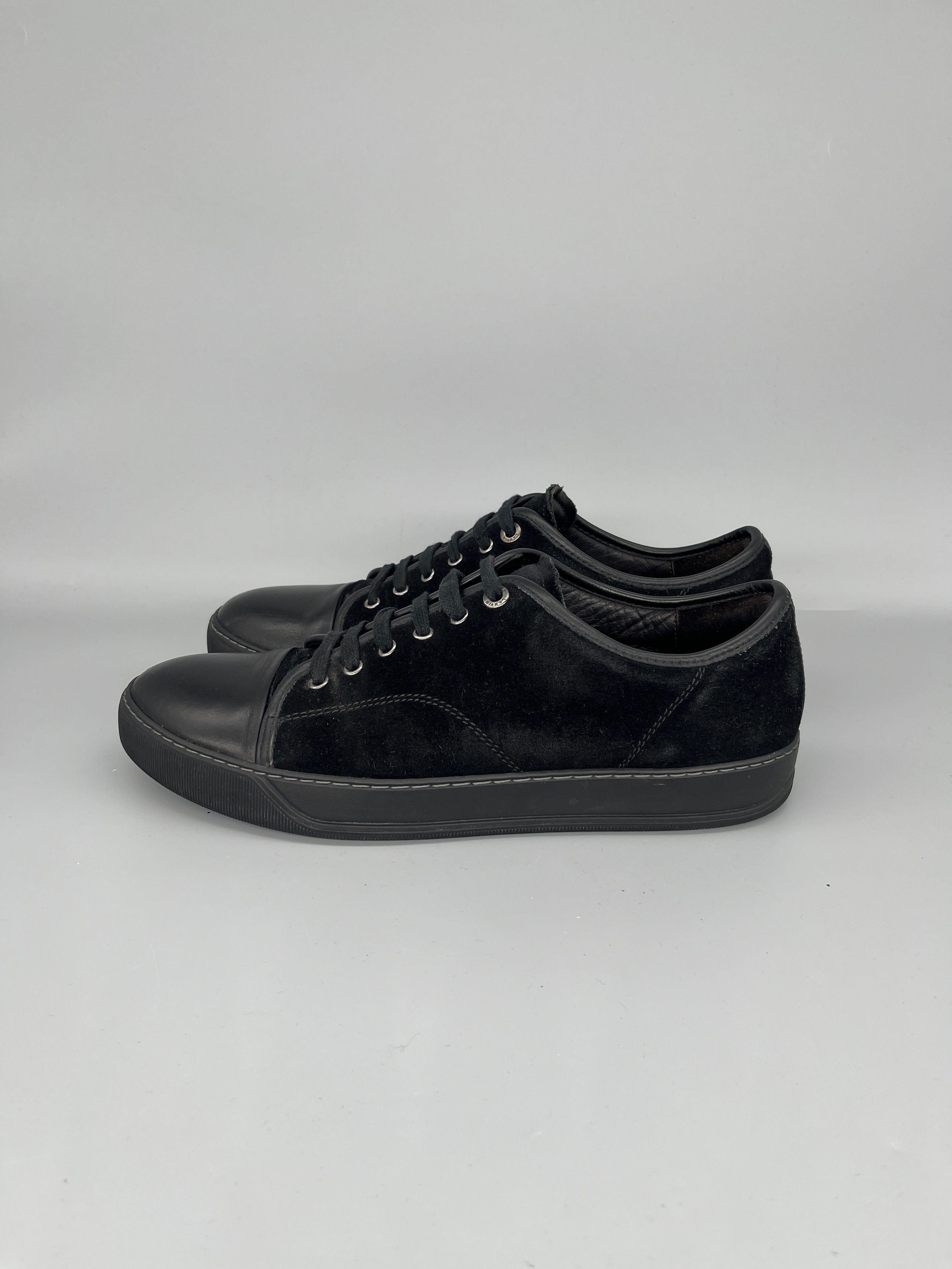Lanvin Dbb1 Nappa Cap Toe Sneaker Black | 45