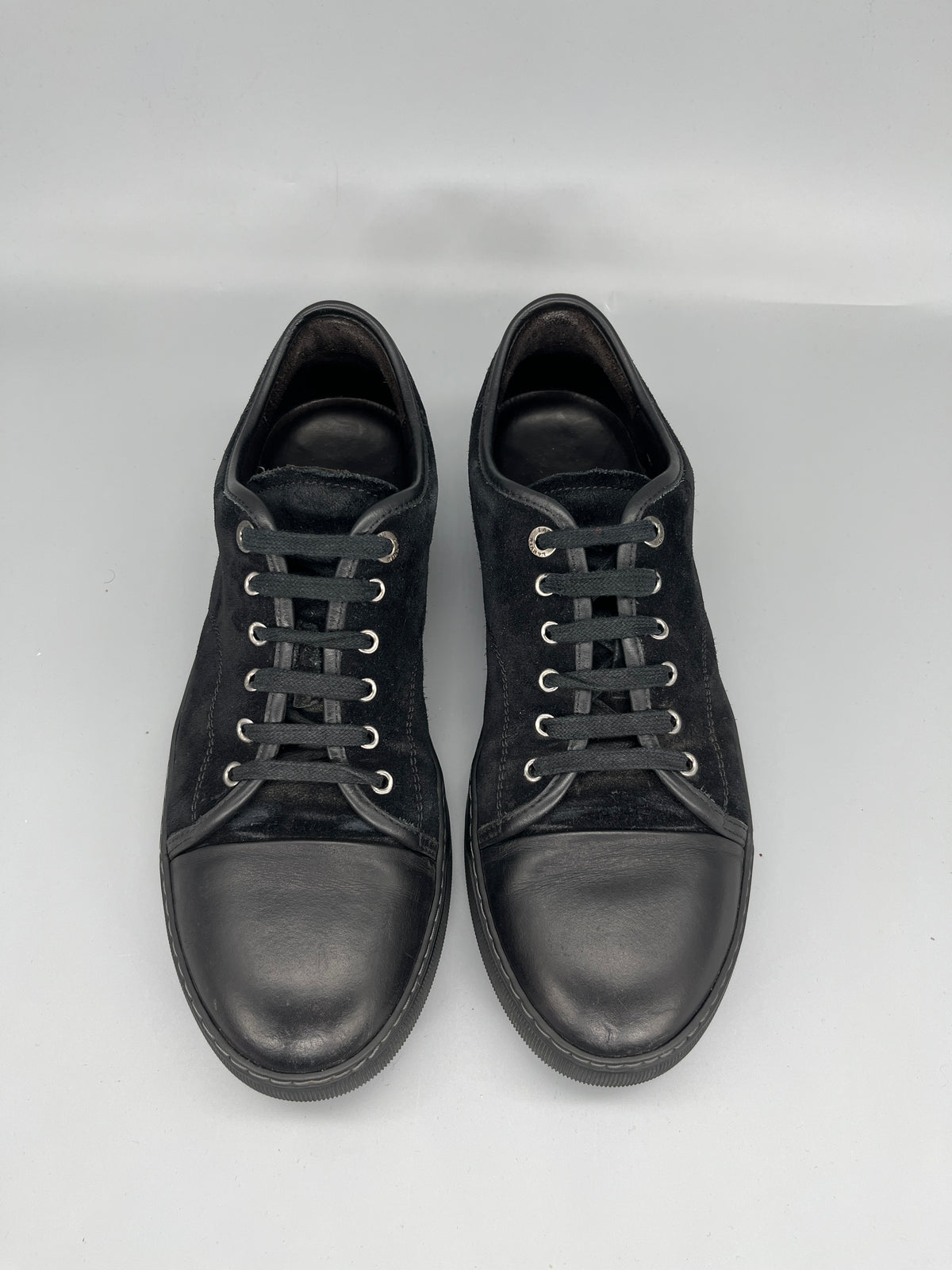 Lanvin Dbb1 Nappa Cap Toe Sneaker Black | 45