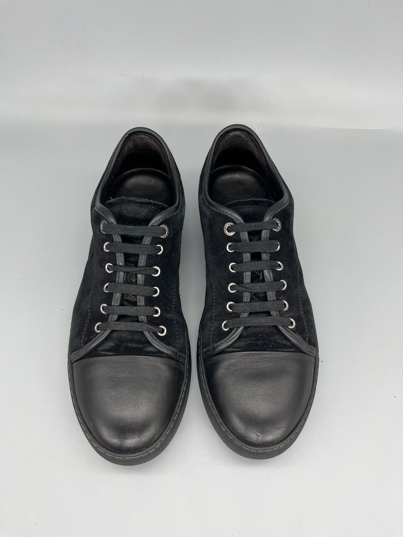 Lanvin Dbb1 Nappa Cap Toe Sneaker Black | 45