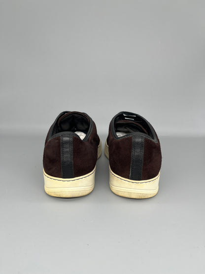 Lanvin Dbb1 Patent Cap Toe Sneaker Burgundy | 44