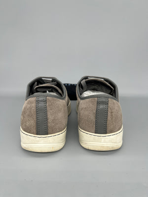 Lanvin Dbb1 Patent Cap Toe Sneaker Grey | 43