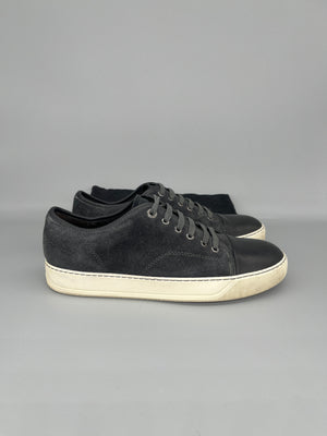 Lanvin Dbb1 Nappa Cap Toe Sneaker Elephant Grey | 42