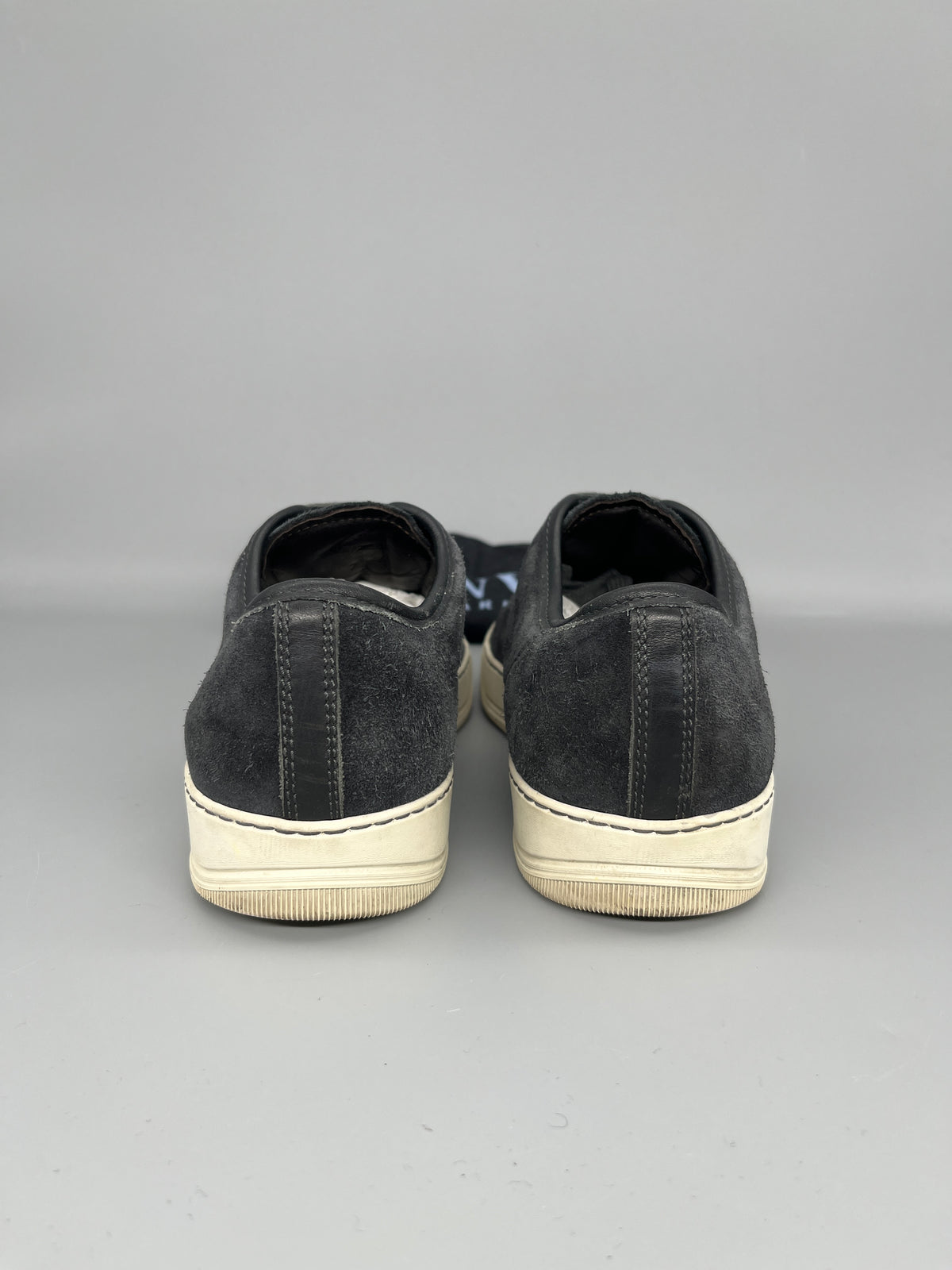 Lanvin Dbb1 Nappa Cap Toe Sneaker Elephant Grey | 42