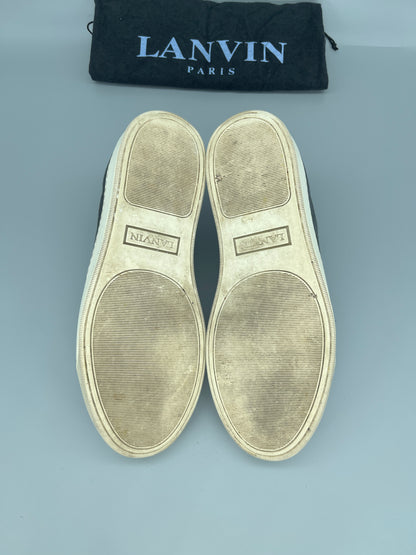 Lanvin Dbb1 Nappa Cap Toe Sneaker Elephant Grey | 42