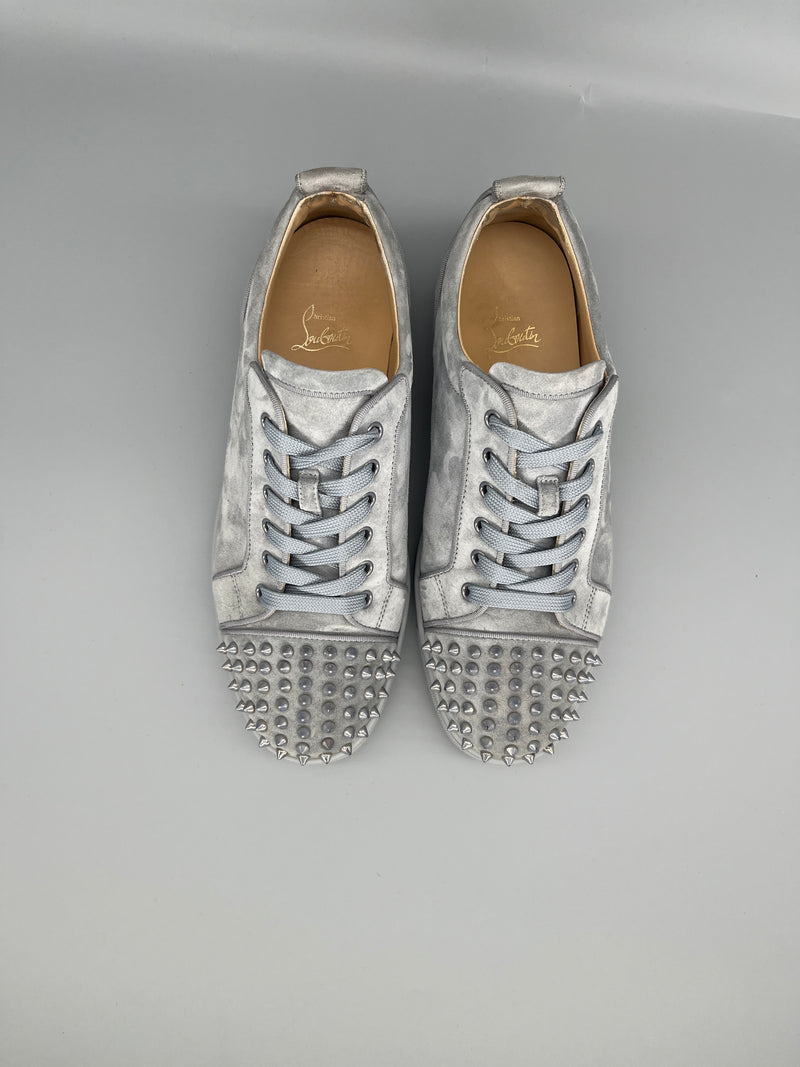 Christian Louboutin Louis Junior Spikes Sneaker Grey | 43.5