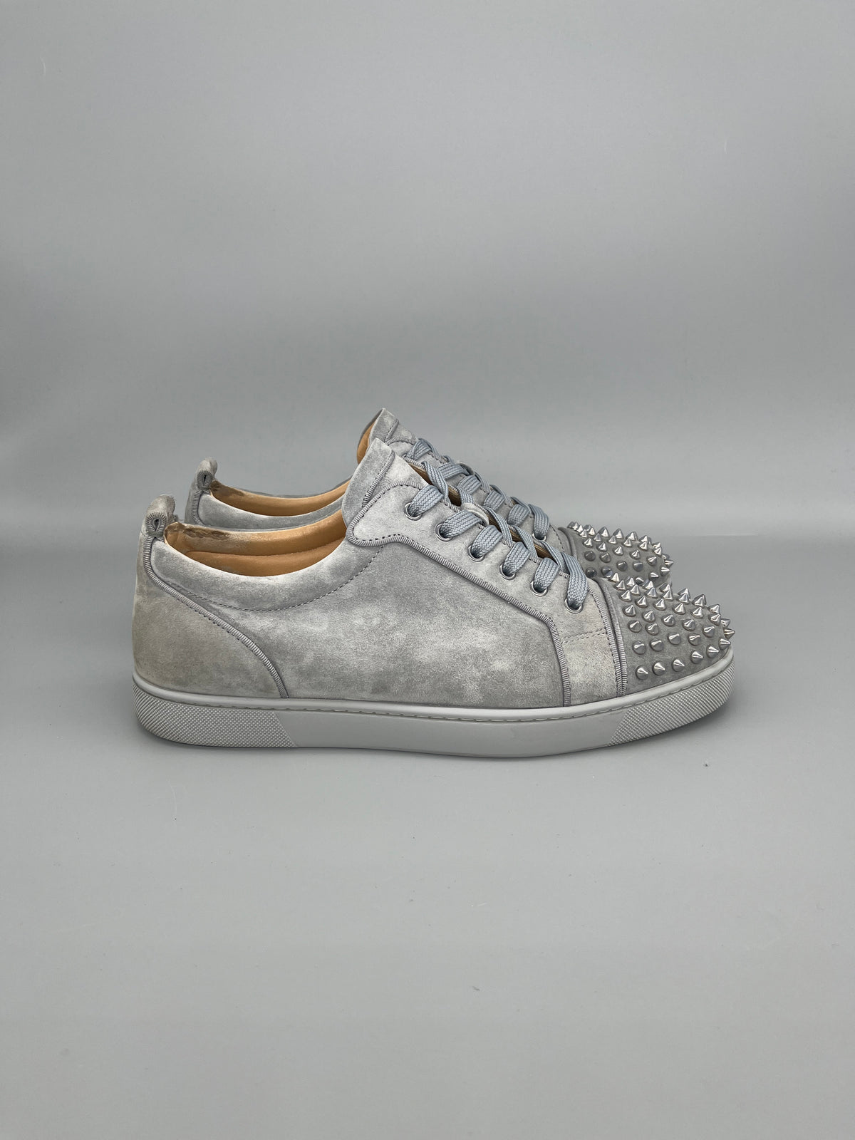 Christian Louboutin Louis Junior Spikes Sneaker Grey | 43.5