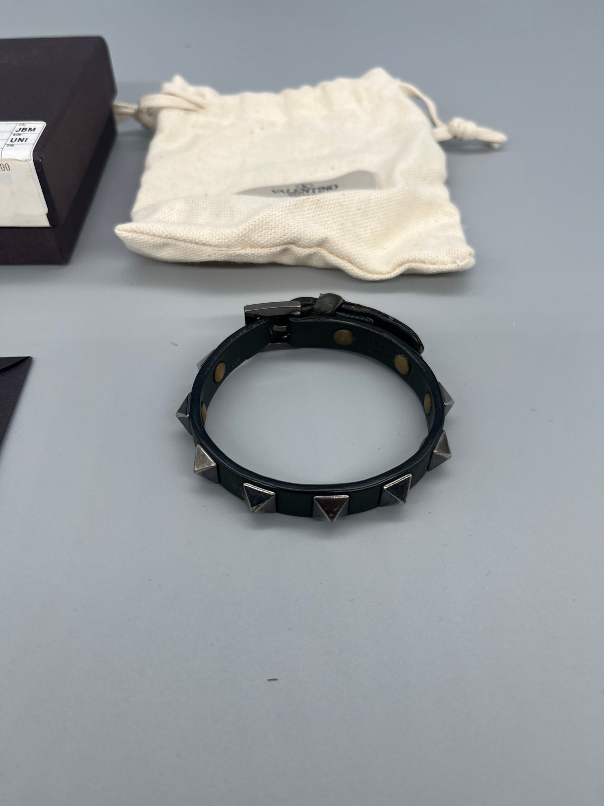 Valentino Rockstud Bracelet Green