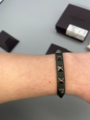 Valentino Rockstud Bracelet Green