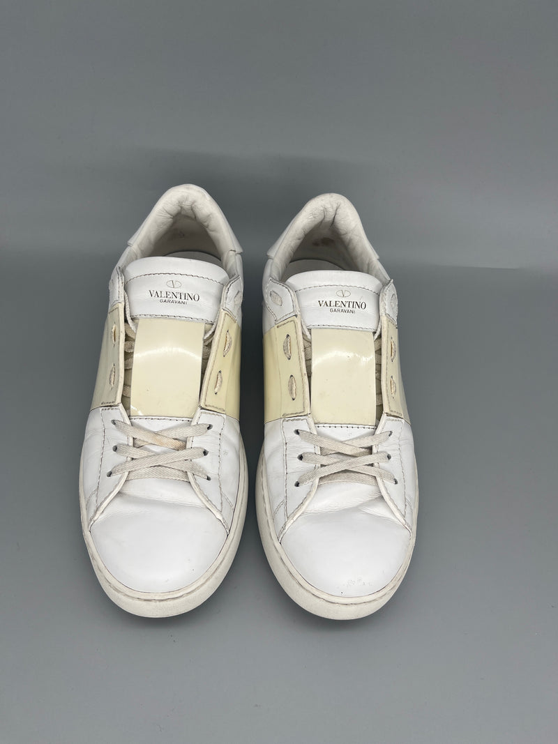 Valentino Open Sneaker Patent beige | 41.5