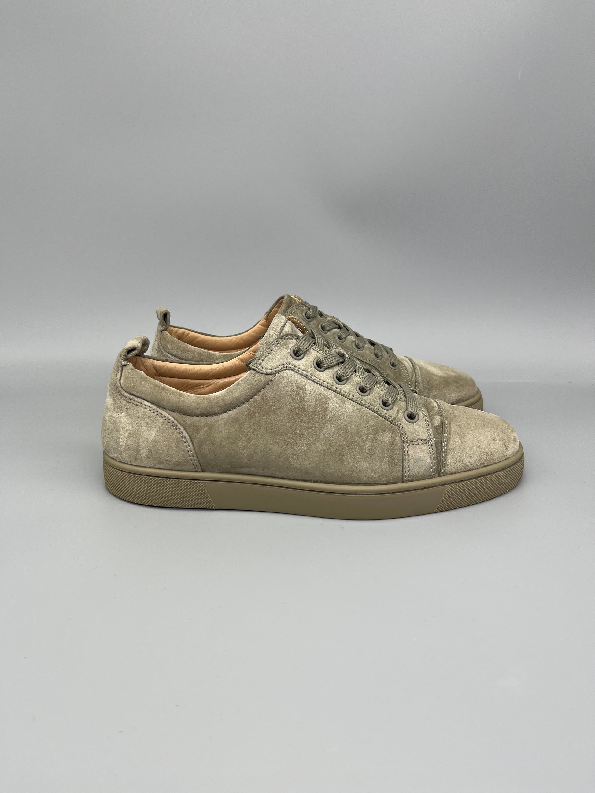 Christian Louboutin Louis Junior olive/khaki sneakers – Fast delivery, guaranteed authentic.