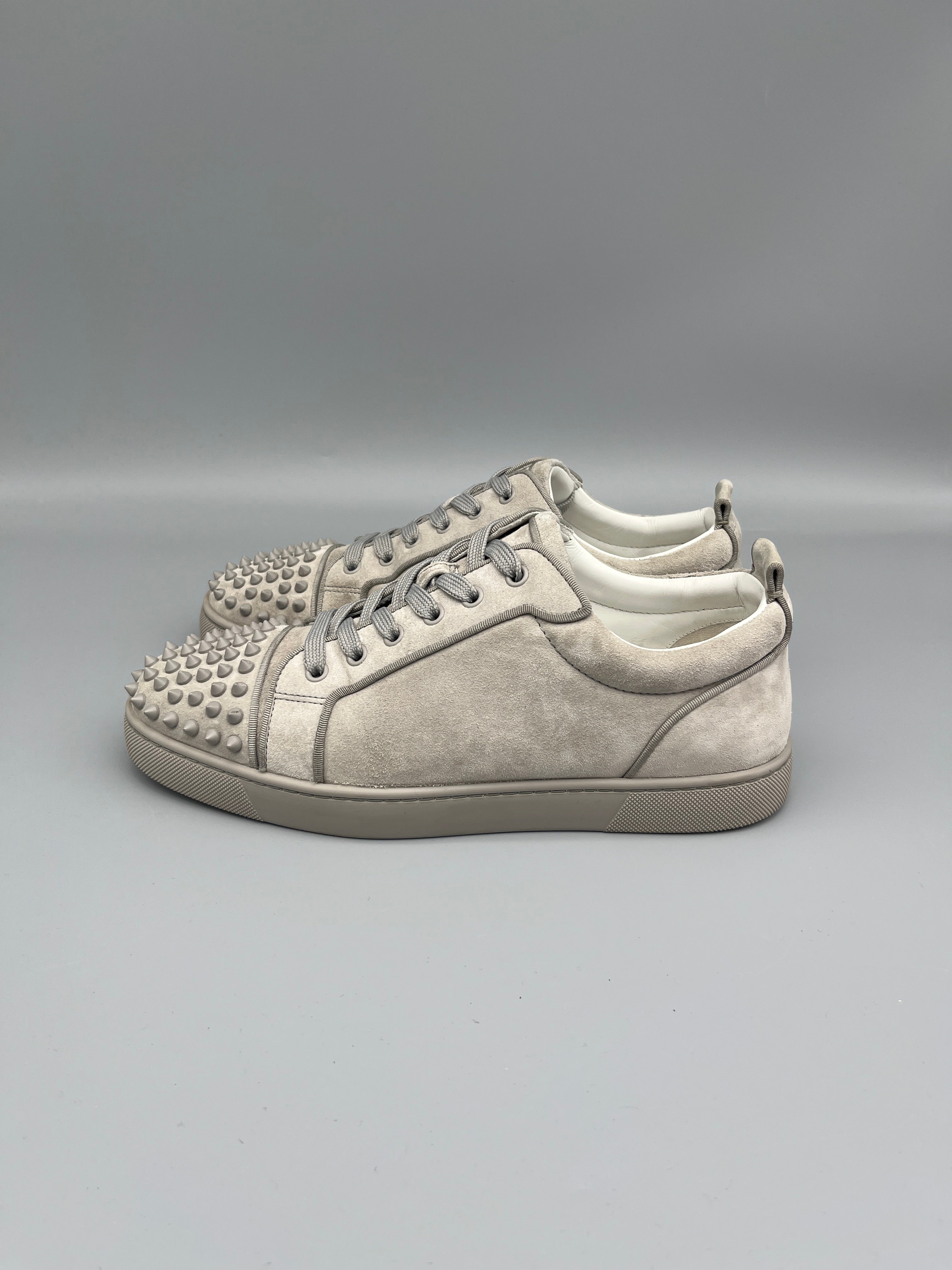 Christian Louboutin Louis Junior Spikes Sneaker Grey | 42