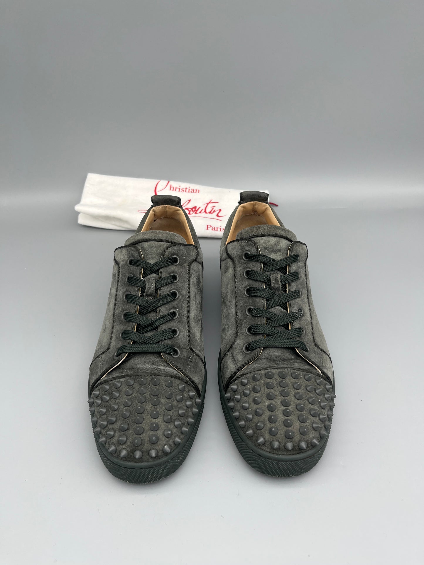Christian Louboutin Louis Junior Spikes Sneaker Grey | 45
