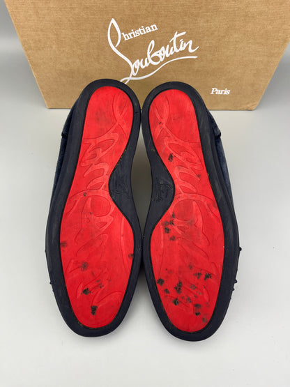 Christian Louboutin Louis Junior Spikes Suede Sneaker outsole image