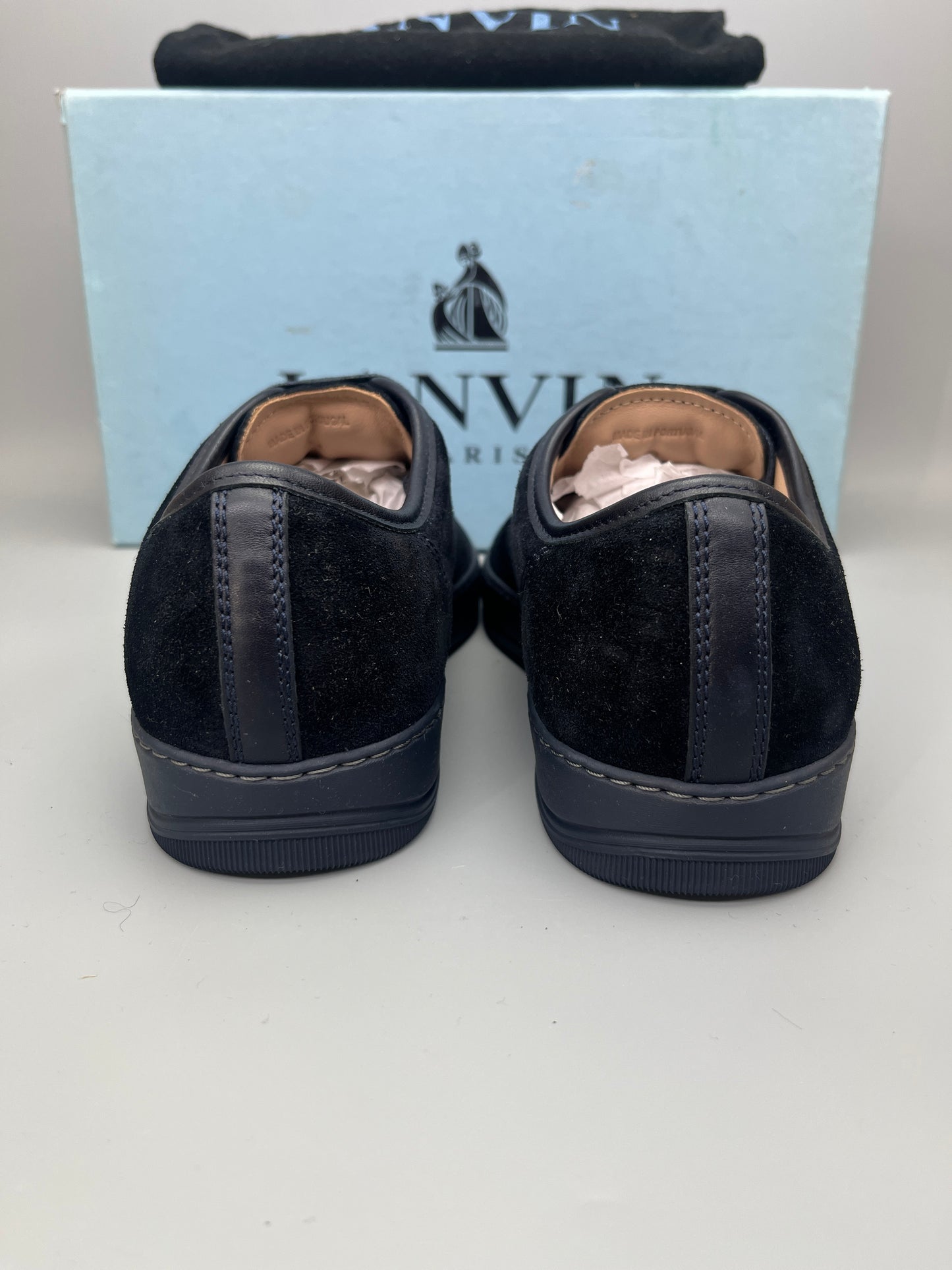 Lanvin Dbb1 Nappa Cap Toe Sneaker Navy | 40