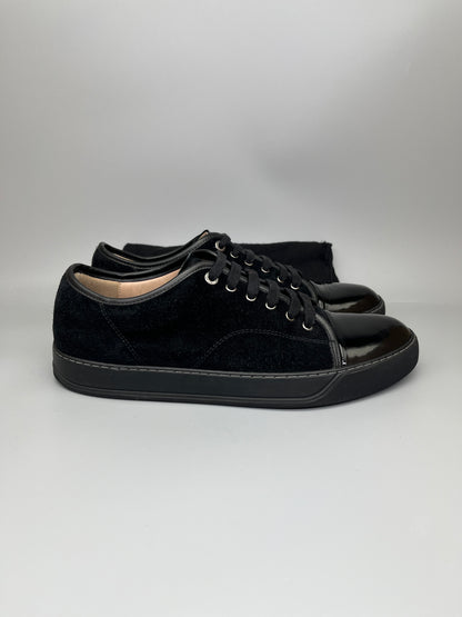 Shop Lanvin Dbb1 Patent Cap Toe Sneaker Black Online | Smooth & Easy Shopping – The Grand Archive