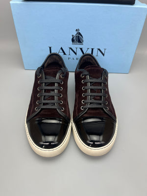 Handla Lanvin Dbb1 Patent Cap Toe Sneaker online | Smidigt och enkelt på nätet - The Grand Archive |