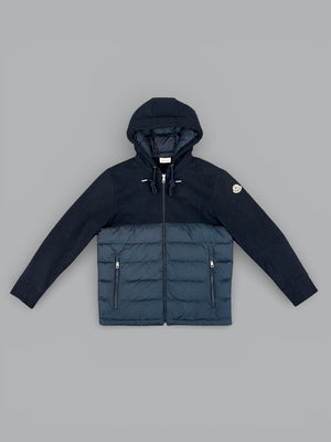 Moncler Down Panel Cardigan Jacket navy mens luxury down cardigan jacket