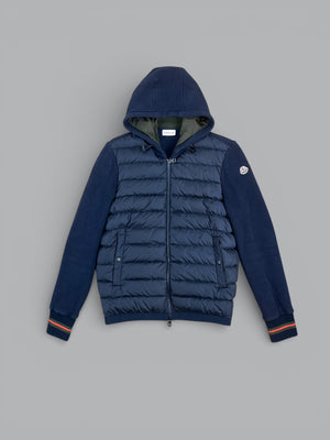 Moncler Maglia cardigan jacket luxury zip-up knit jacket with padded front designer outerwear