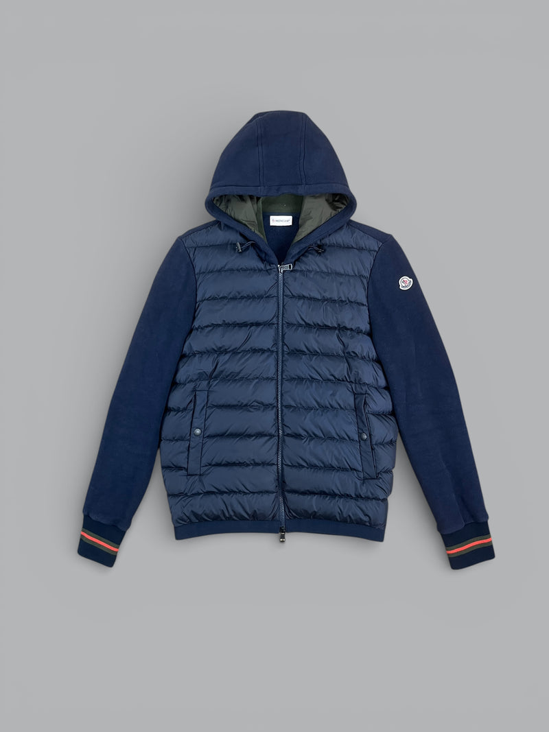 Moncler Maglia cardigan jacket luxury zip-up knit jacket with padded front designer outerwear