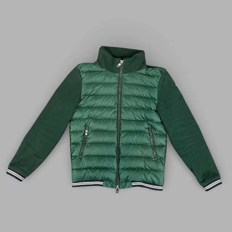 Darkgreen Moncler Maglia Cardigan mens designer jacket with zip front for men