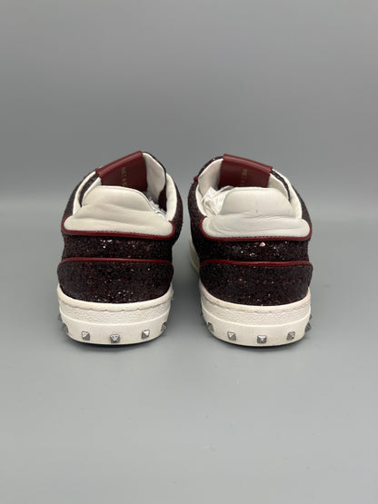 Valentino Flycrew Sneaker Red Glitter | 39.5