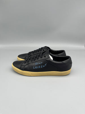 Saint Laurent SL/06 Court sneaker black leather men’s size 41